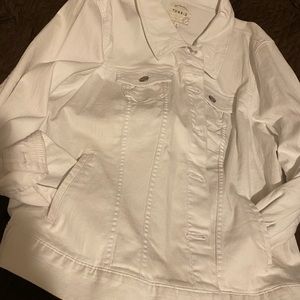 Torrid White Jean Jacket